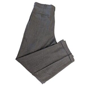 Men's 100% Worsted Wool Dress Pants, Size 34x30